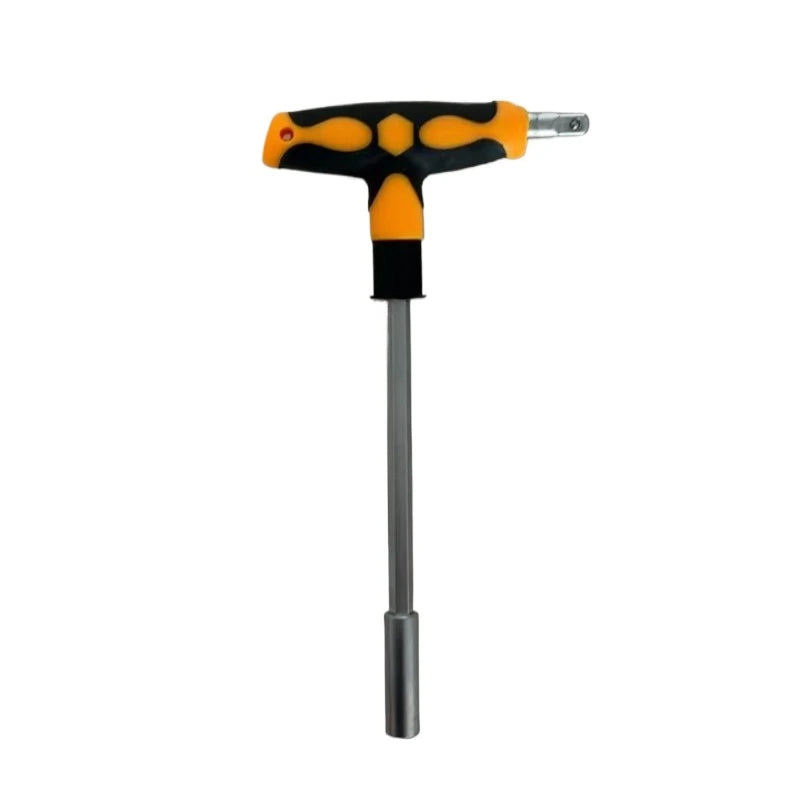 Screwdriver Set with T-shape Cross and Straight Slot Hexagon and Plum-shaped Heads plus Socket Set for DIY Lovers