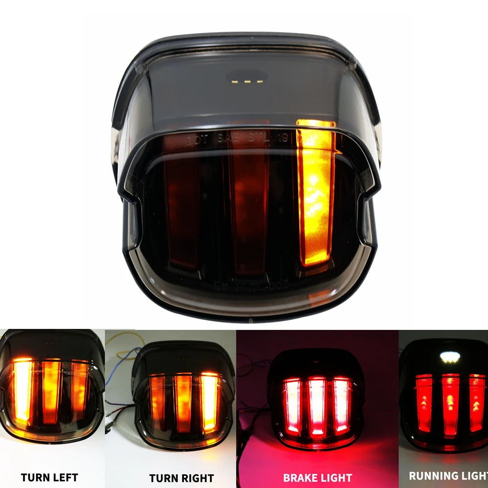 Tail Rear Light LED Lamp Taillight With DRL Brake Stop Light For Harley Sportster Softail Dyna Lay Down Super Glide