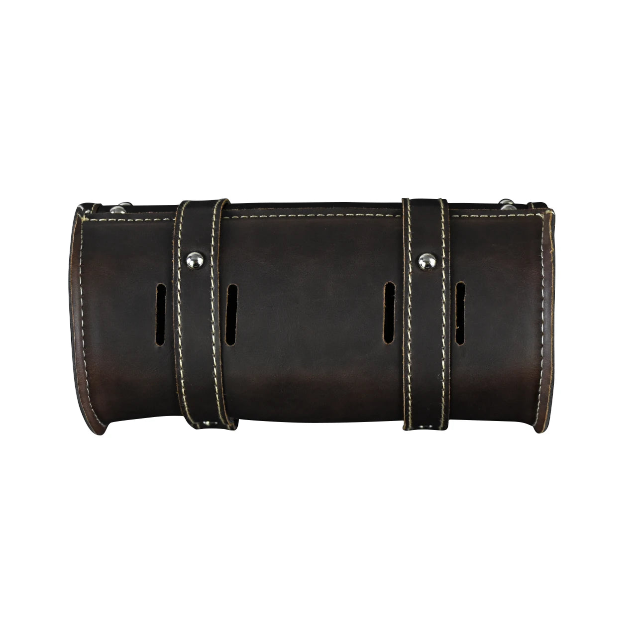 Motorcycle Fork Saddle Bags Leather Waterproof Tool Roll Barrel Bag Saddlebags Storage For Harley Sportster Touring Dyna Softail