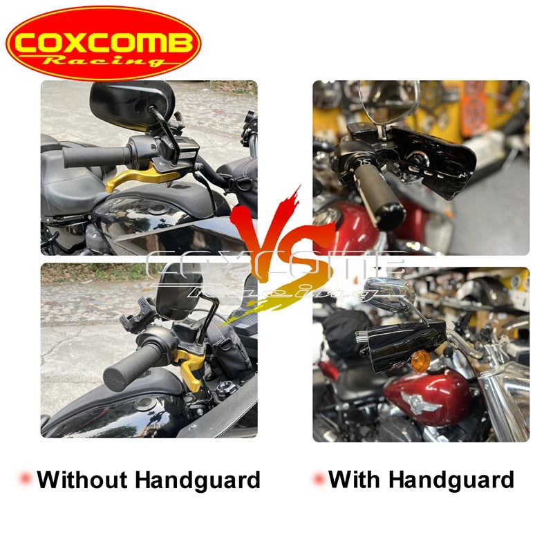 Club Style Handguard Hand Frame Windshield Screen With Mount Bracket For Harley Dyna Fat Bob Wide Glide Low Rider Switchback