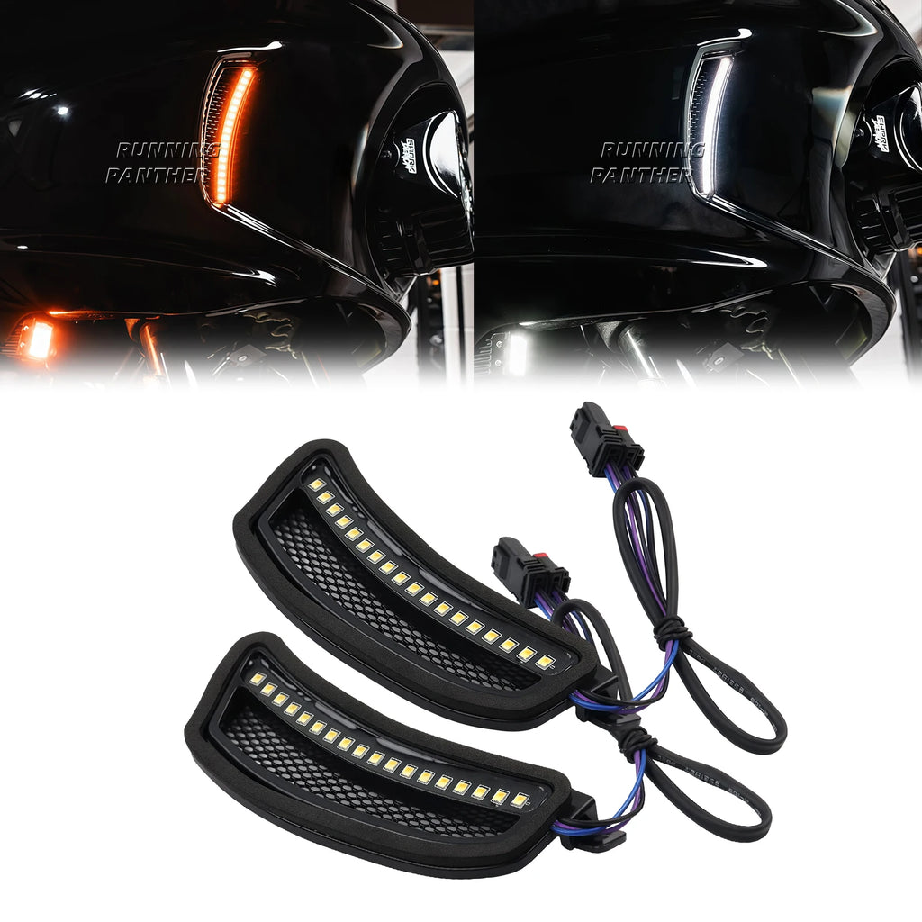NEW Motorcycle Accessory LED Fairing Vent Lights For Harley Softail Low Rider ST FXLRST Low Rider El Diablo FXRST 2022-2024