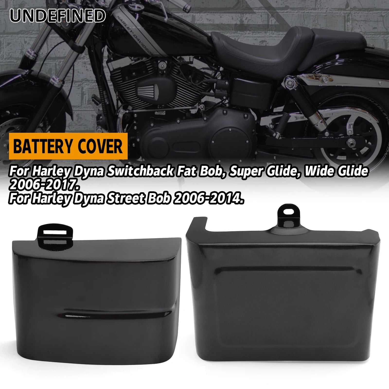 Left/Right Motorcycle Battery Cover Side Fairing Electrical Panel Cover for Harley Dyna Fat Bob FXDF Street Bob FXDB FXDC FLD