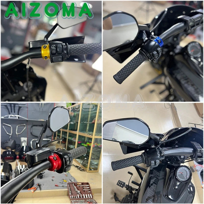 Motorcycle Handlebar Brake Clutch Perch Clamp For Harley Touring Softail Sportster Dyna Softail Street Glide Road Glides 08-23
