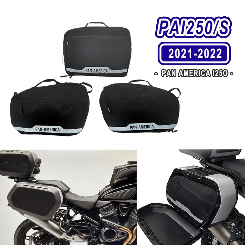 for Pan America Motorcycle Top Liner Bag for Harley PA1250 PA1250 S RA1250 2021-2022 Saddle Luggage Inner Waterproof Accessories