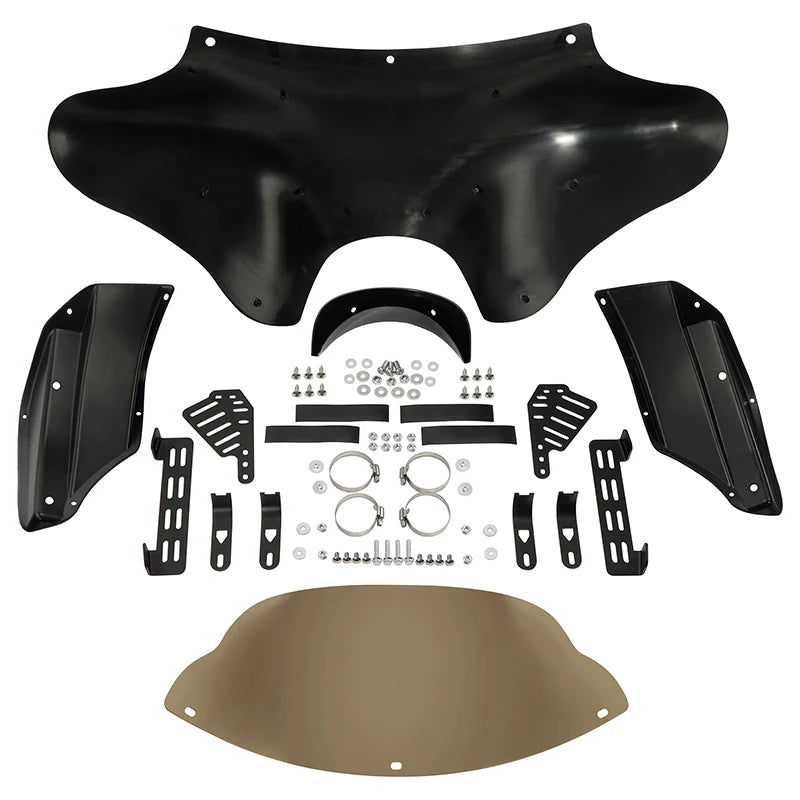 Batwing Fairing Windshield Hardware Kits For Harley Heritage Softail Fat Boy Dyna Touring Road King V Star XVS1100A XVS650A