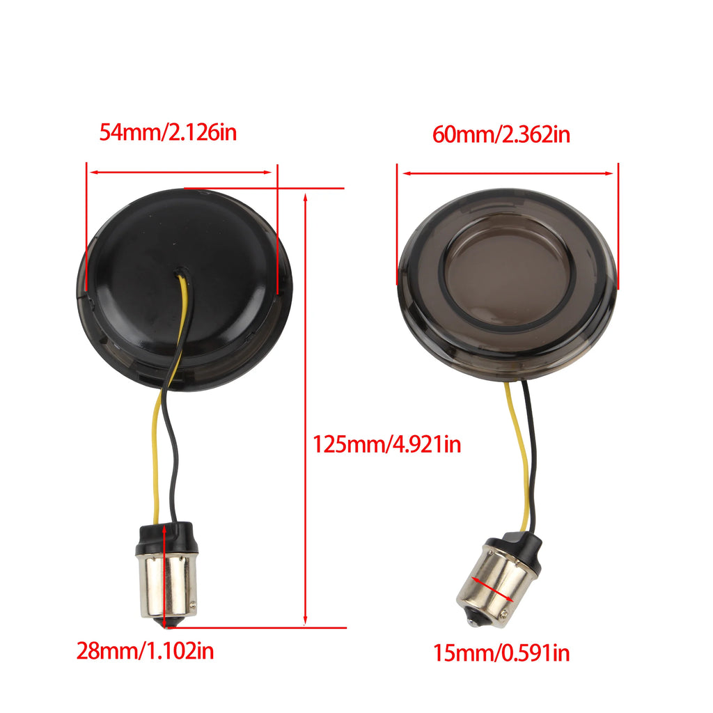 Motorcycle LED Turn Signal Bullet Style 1156 1157 Brake Indicator For