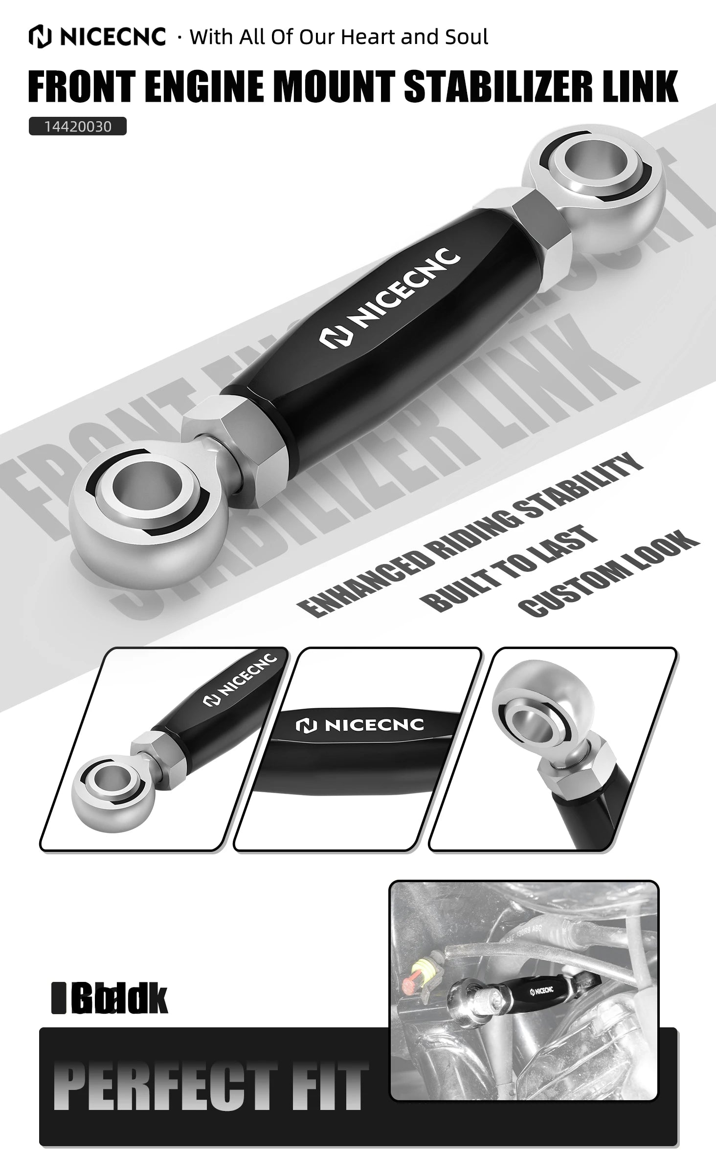 For Harley Street Glide FLHX 2009-2024 Front Engine Mount Stabilizer Link Road King FLHR 2009-2022 Road Glide FLTRX 2015-2024