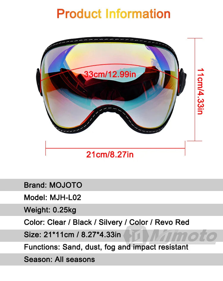 Motorcycle Helmet Glasses Sun Protection Women's Men Moto Glasses Helmet Goggles Anti-Fog Sun Visor Motocross Helmet Eyeglasses