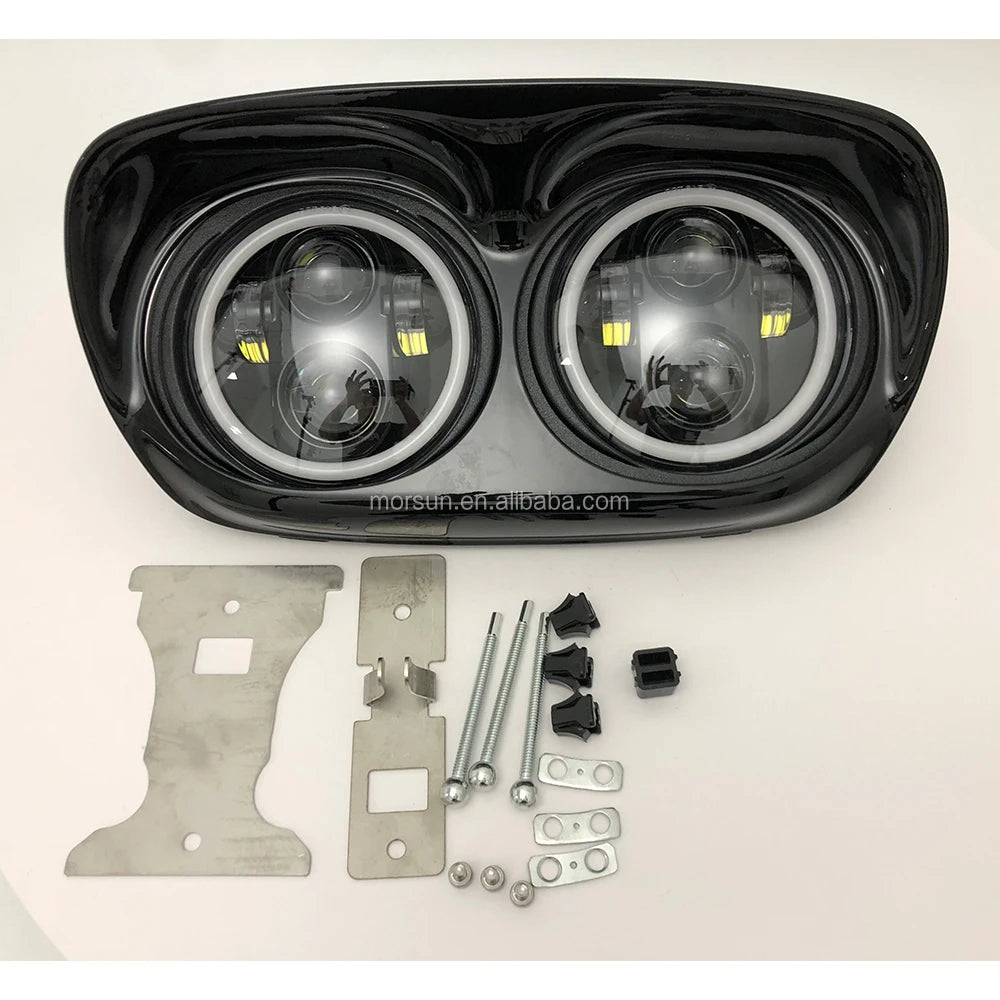 For 1998-2013 Road Glide Led Headlight for harley Davidson Motorcycle Double Headlight
