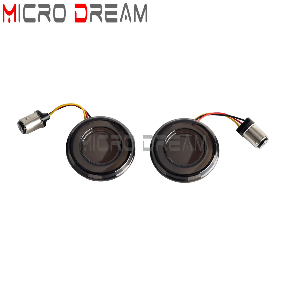 LED Turn Signal Amber Light Bullet Style 1156 1157 Brake Indicator For Harley Dyna Touring Street Glide Road King Sportster