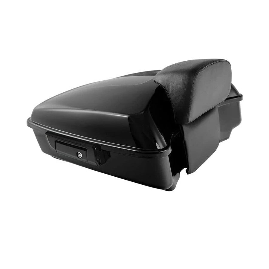 Motorcycle Top Case Box Suitcases Boot Trunk With Luggage Rack For Harley Touring Road King Road Glide Street Glide 2009-2025