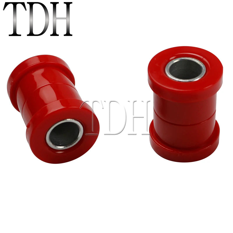 For Harley Big Twins Sportsters 73-17 Motorcycle Red Chrome Polyurethane Handlebar Riser Bushings Damper Kit Handle Bar Bushing