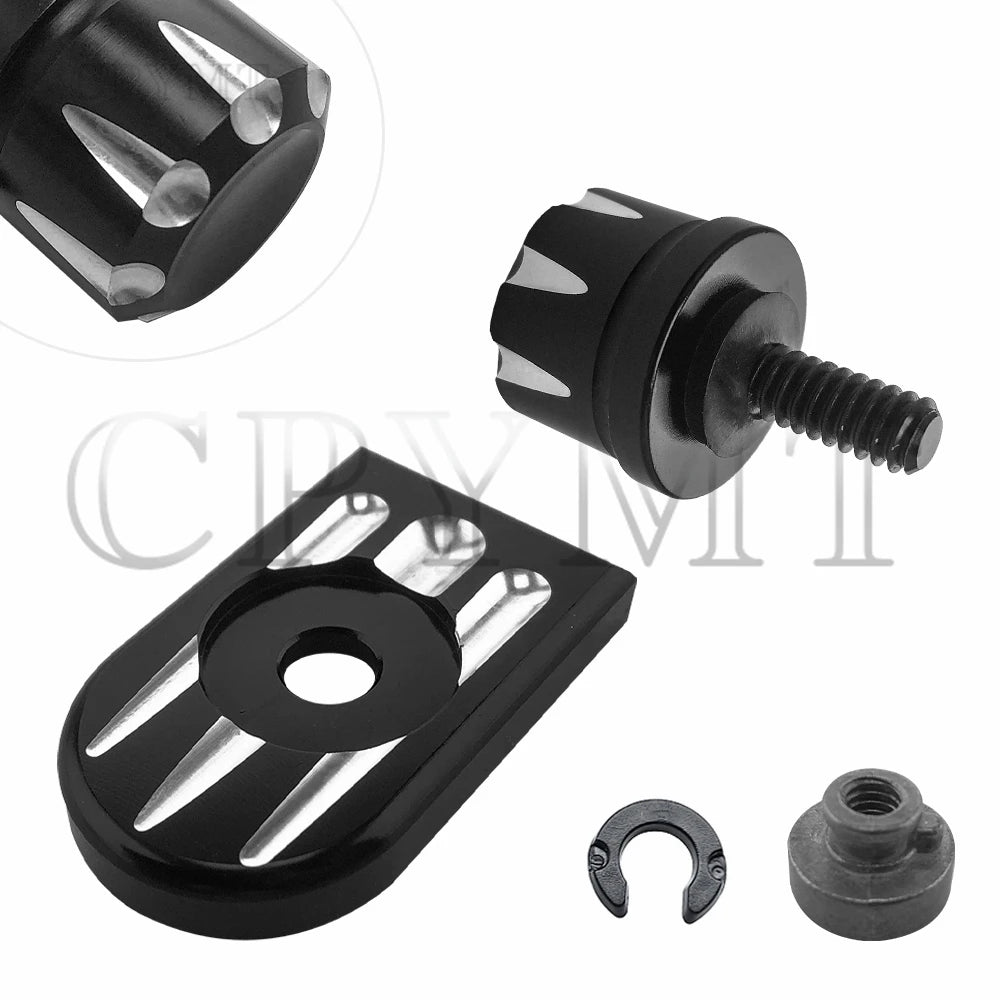 Motorcycle Rear Fender Seat  Aluminum Bolt Screw Nut Tab Cover fit For Harley XL Dyna Softail Touring Motorbikes 1996-2019