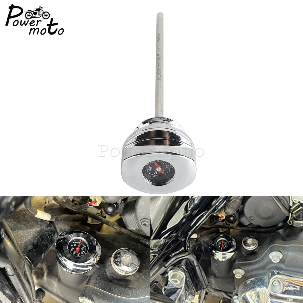 Motorcycle Oil Dipstick For Harley Touring Engine Oil Thermometer Gauge Road Glide FLTRX ST CVO FLTRXSTSE 2024 FLTRXSE 2023-2024