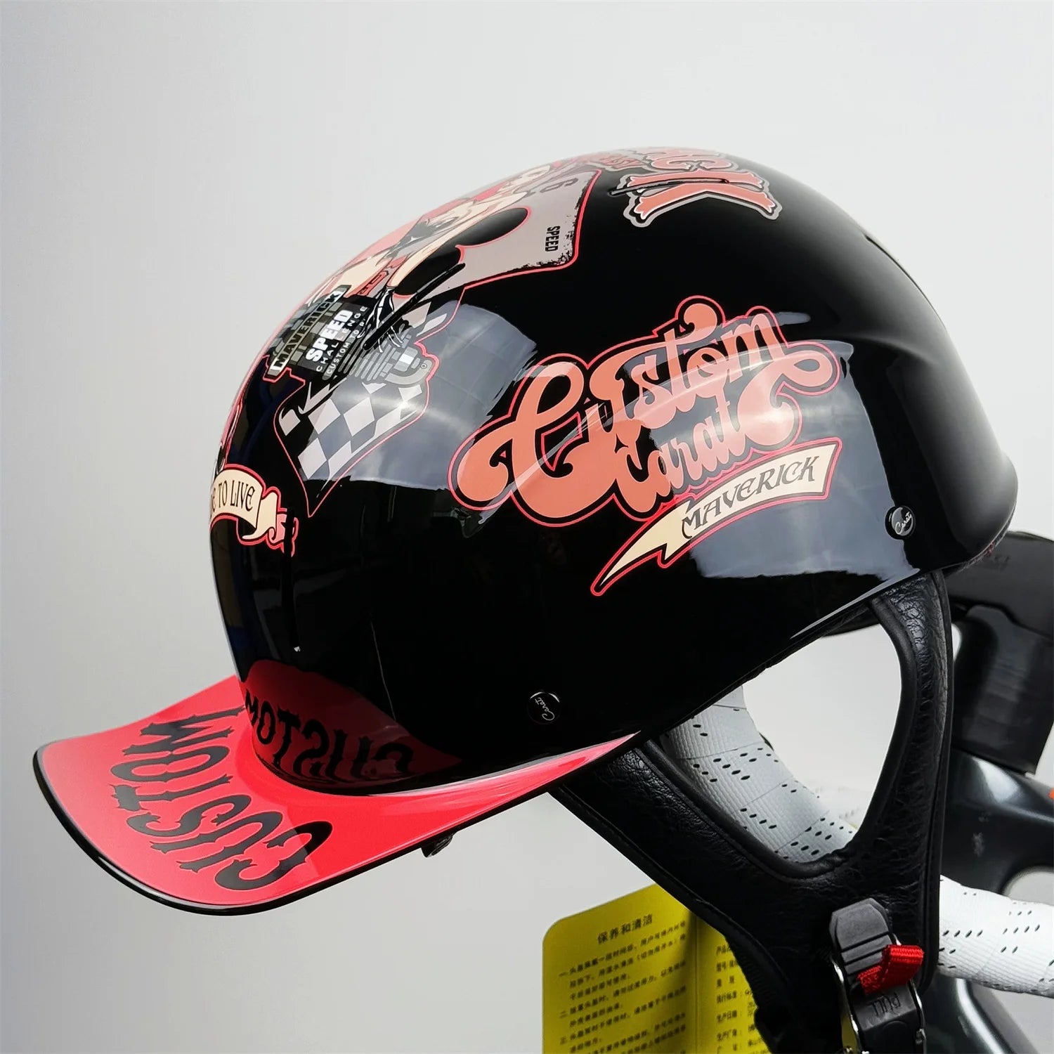Motorcycle Half Helmet Baseball Cap Half Face Helmet Anti-UV Safety Hard Hat Helmet Motorcycle for Mens