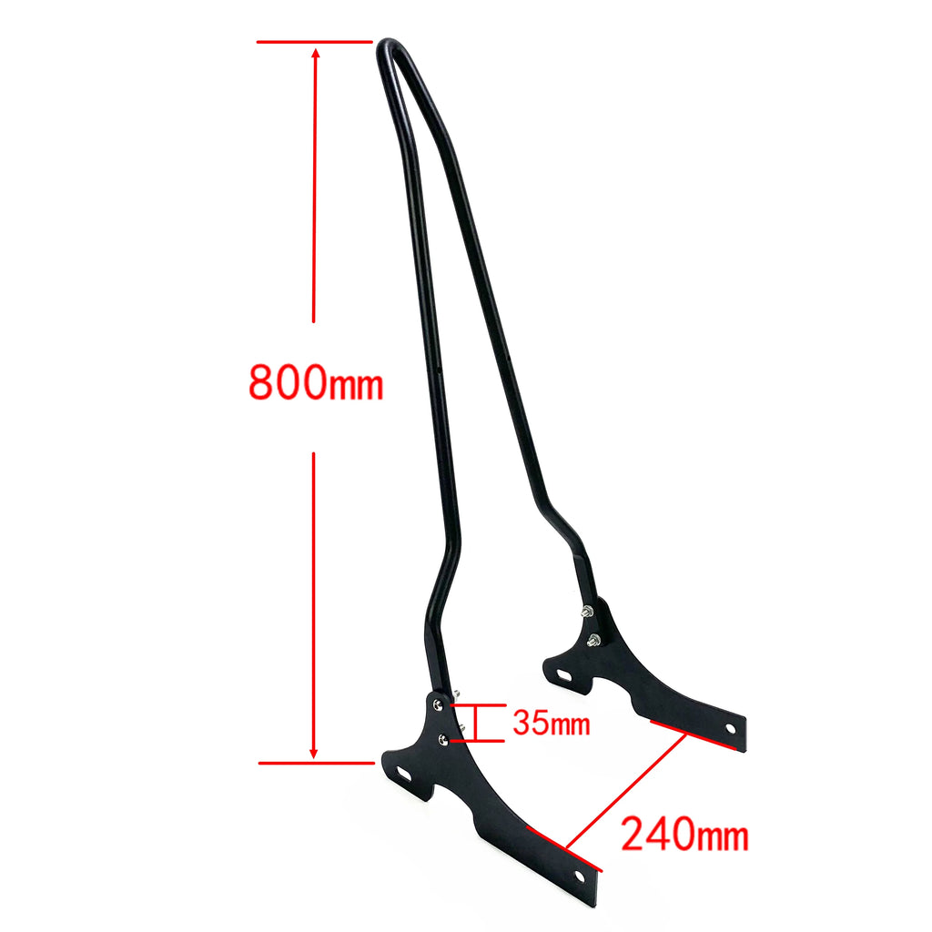 Motorcycle Sissy Bar Backrest Detachables Integrated Upright Passenger For Harley Sportster XL883 XL1200 X48 V72 2003-2023 883