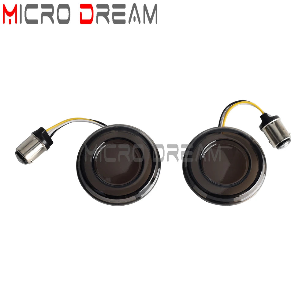 LED Turn Signal Amber Light Bullet Style 1156 1157 Brake Indicator For Harley Dyna Touring Street Glide Road King Sportster