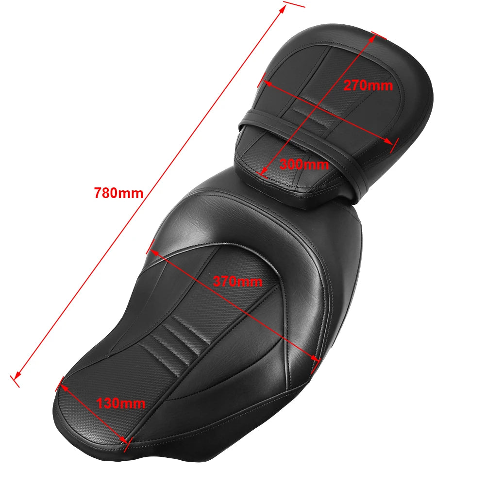 Two-Up Driver Passenger Seat + Front Rider Backrest For Harley Touring CVO Street Glide Road King Special Classic 2009-2023 2022