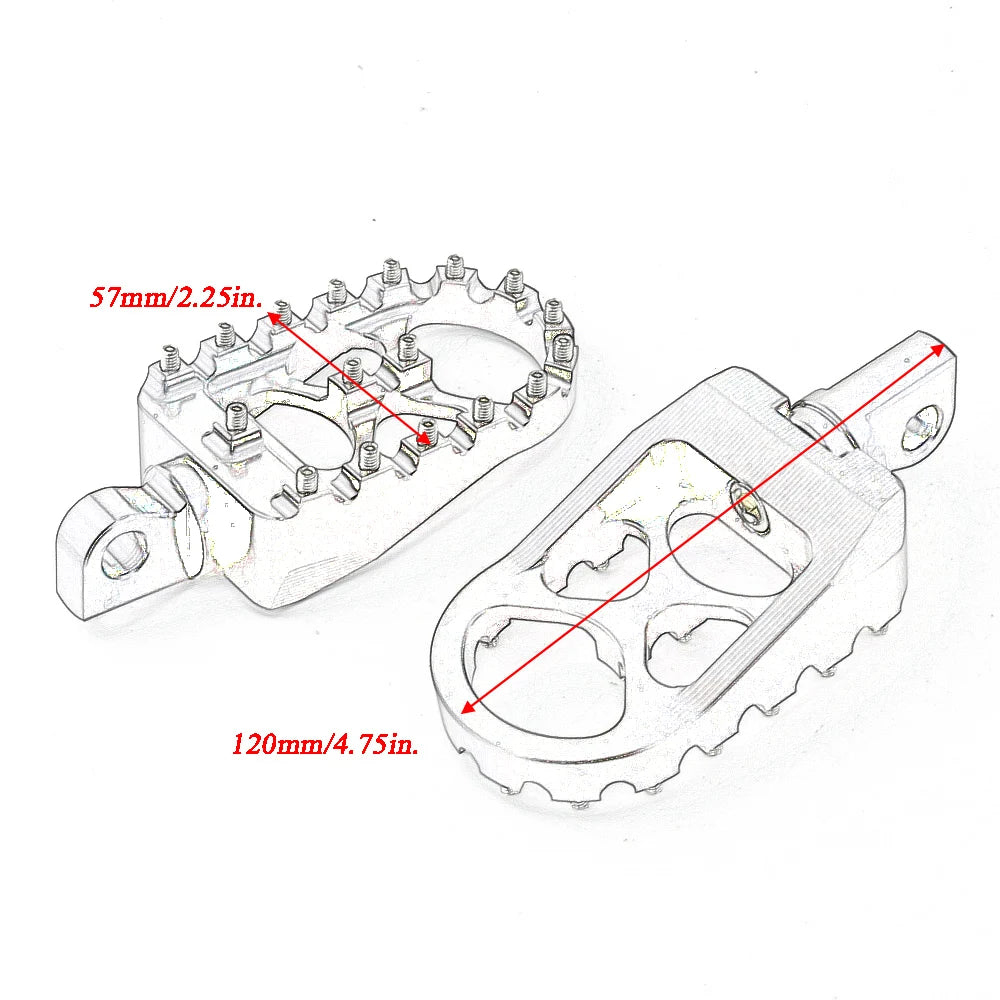 For Harley Touring Road Glide FLT1986-2022 Softail FL Dyna FLD Motorcycle Floorboard Riot Foot Pegs Footrest Pedals Shifter Peg