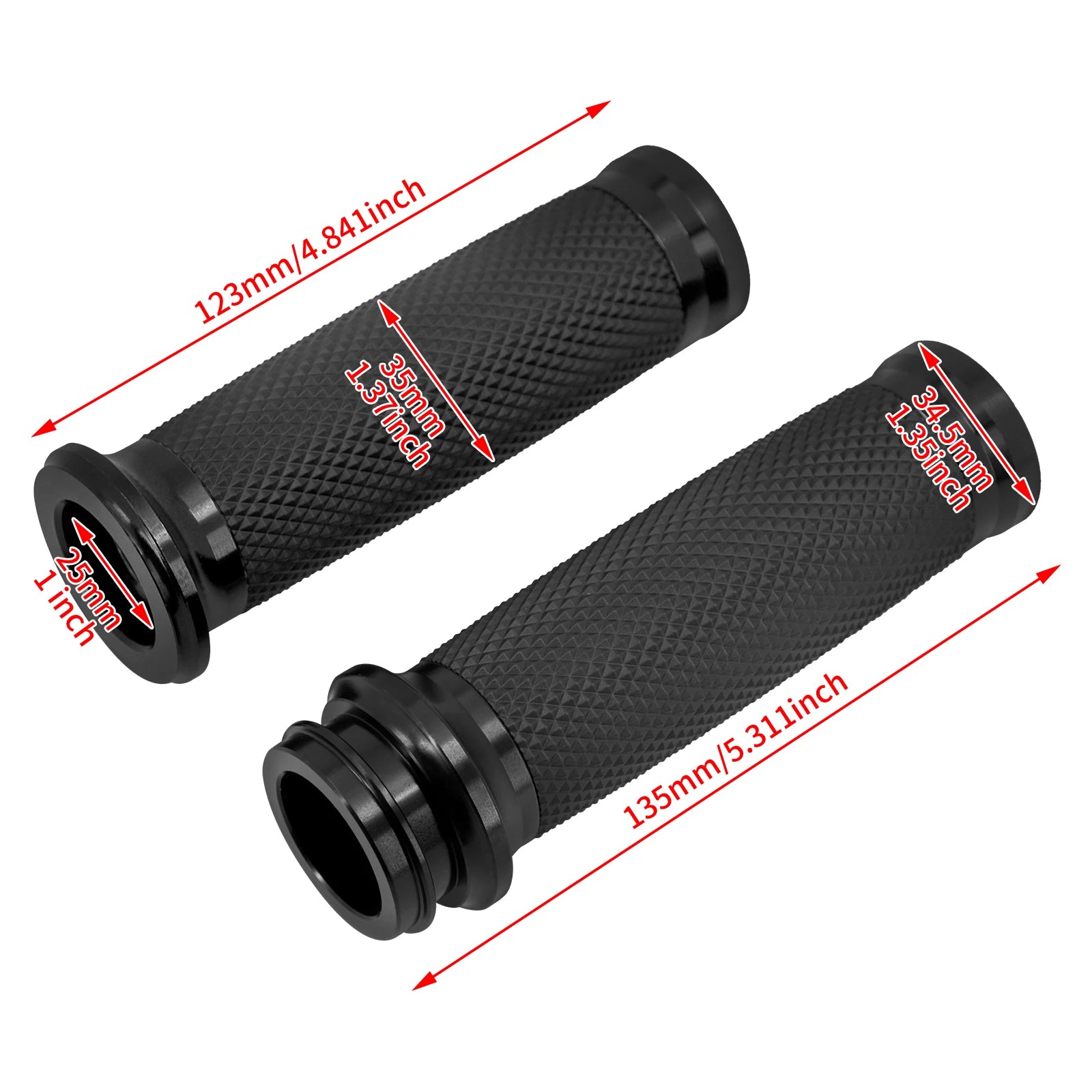 1" Electronic Throttle Handlebar Hand Grips For Harley For Touring For Road Glide 08-23