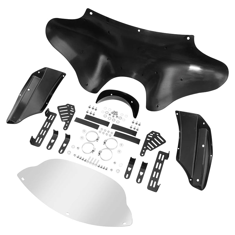 Batwing Fairing Windshield Hardware Kits For Harley Heritage Softail Fat Boy Dyna Touring Road King V Star XVS1100A XVS650A