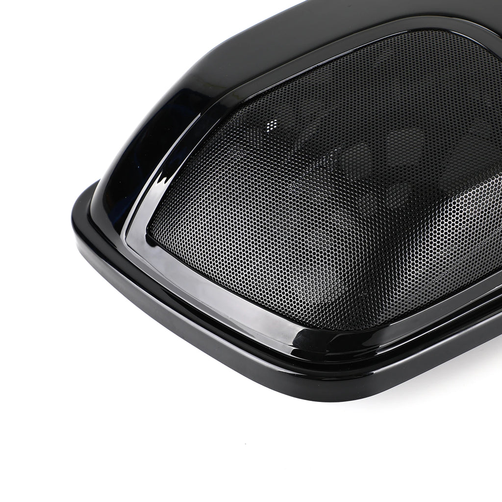 5 x 7 Speaker Lids Vivid Black Saddlebag for Harley Touring 2014-2020