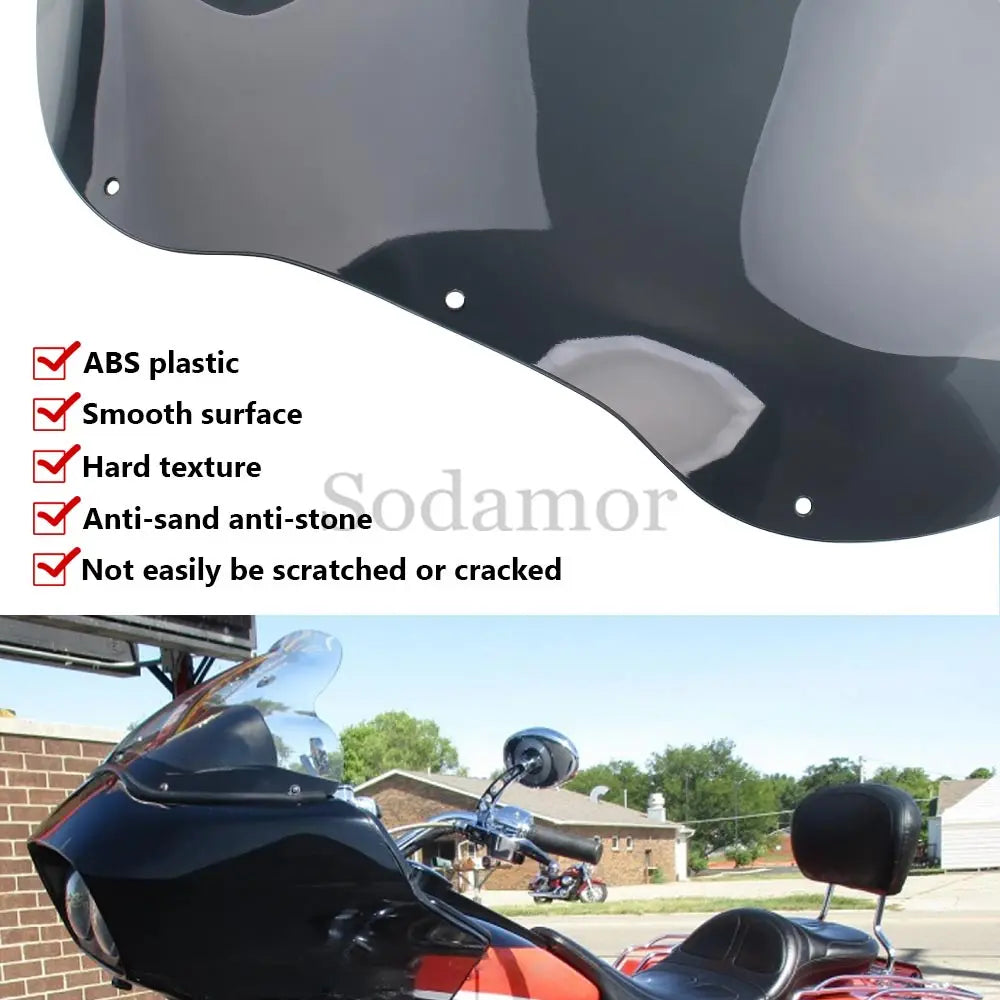 12.5" Windshield Fairing Windscreen Cover For Harley Road Glide  Ultra CVO/SE FLTR/I 1998-2013 Motorcycle Front Wind Deflectors