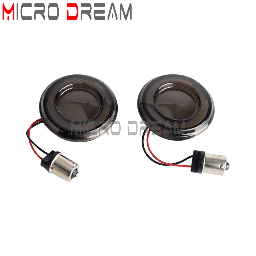 LED Turn Signal Amber Light Bullet Style 1156 1157 Brake Indicator For Harley Dyna Touring Street Glide Road King Sportster