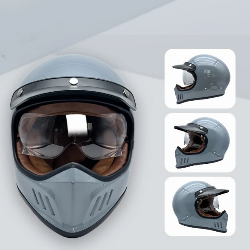 Motorcycle Helmet Full Face casco moto Helmet Vintage Chopper Retro Helmet capacete de motocicleta