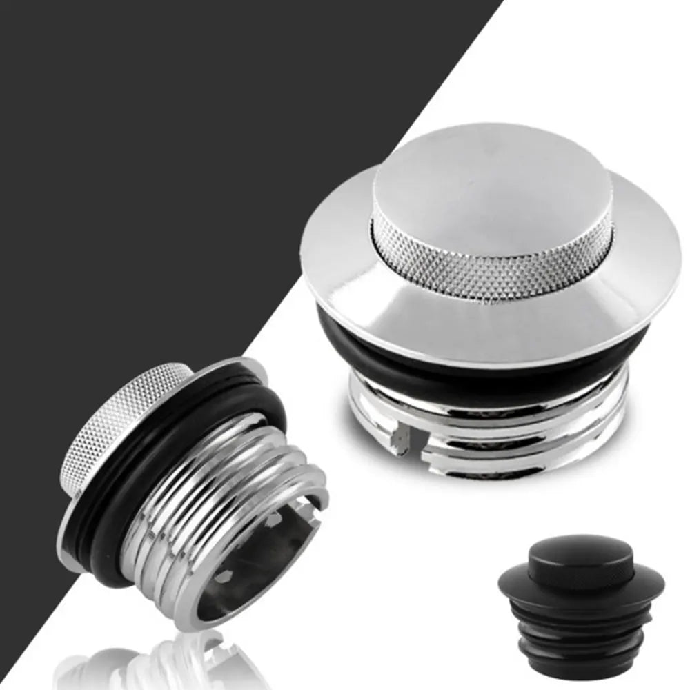 1PCS Motorcycle Pressure Type Tank Lid CNC Oil Cap Flush Pop Up Reservoir Gas Cap Vented Fuel Tank For Harley Davidson 1982-2018