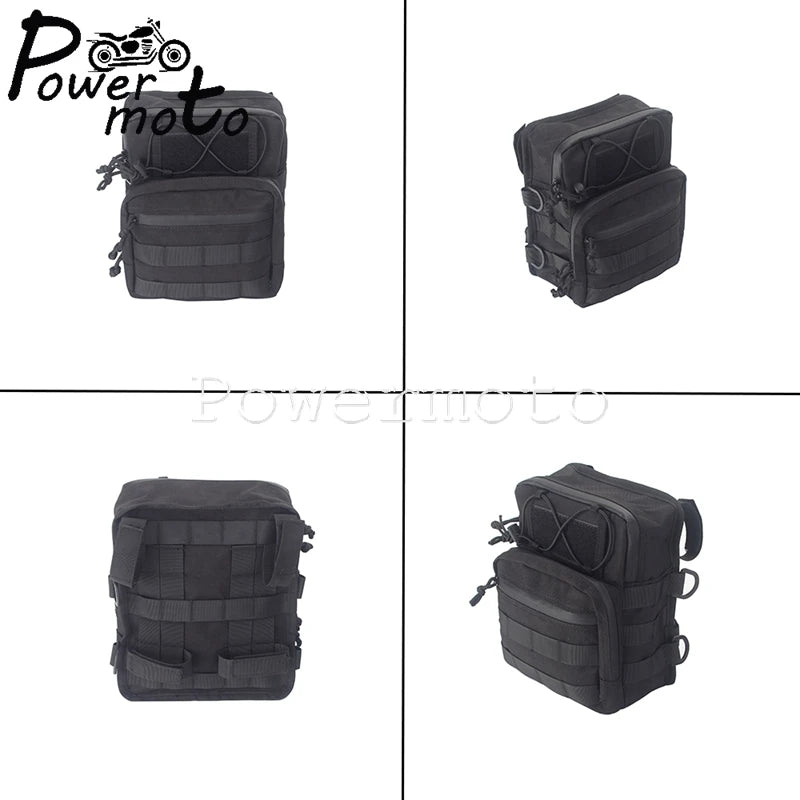 Side Saddle Bags Motorcycle Bags Waterproof Front Handle Bars Storage Bag Custom Saddlebags For Harley Sportster XL Dyna Softail