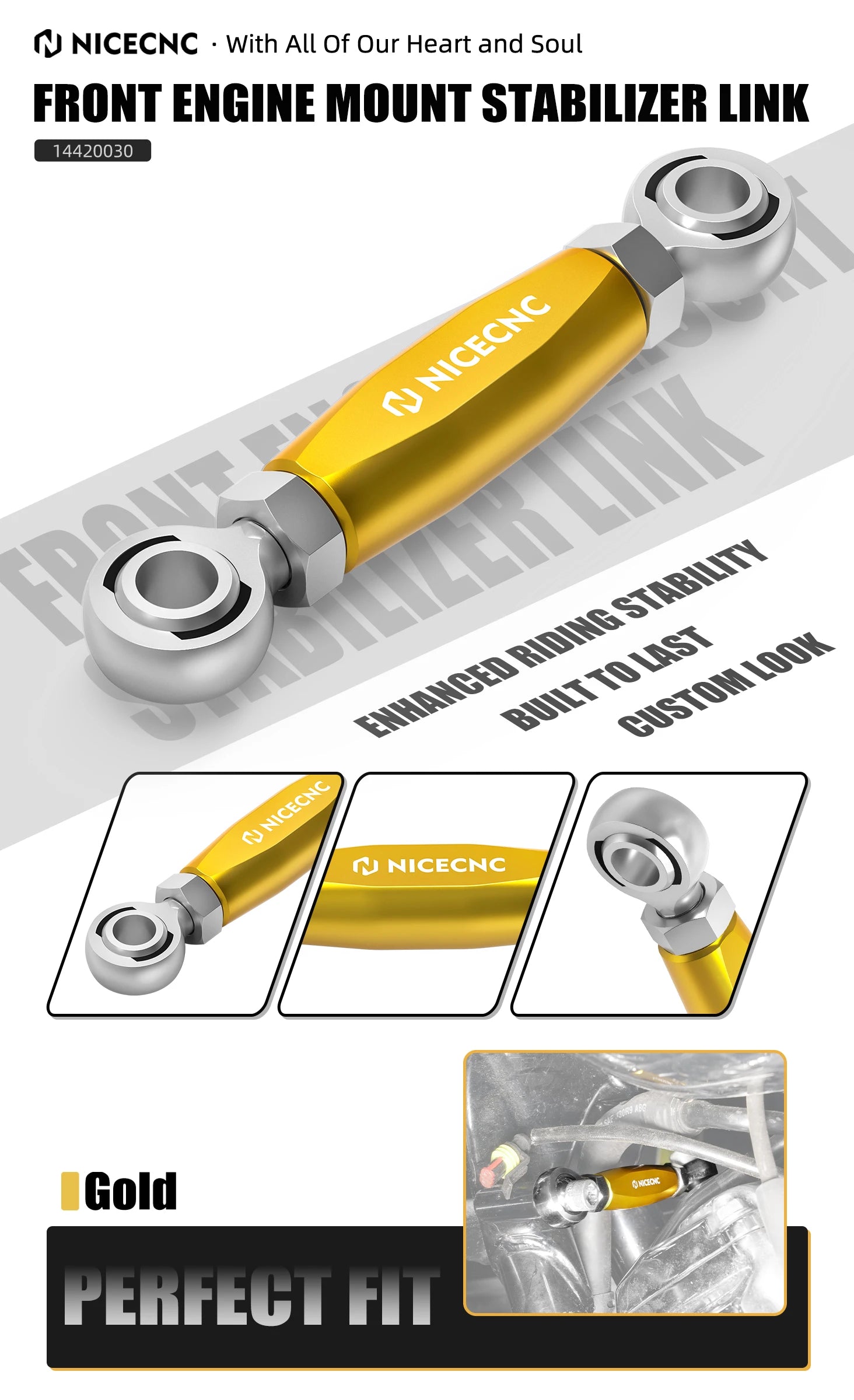 For Harley Street Glide FLHX 2009-2024 Front Engine Mount Stabilizer Link Road King FLHR 2009-2022 Road Glide FLTRX 2015-2024