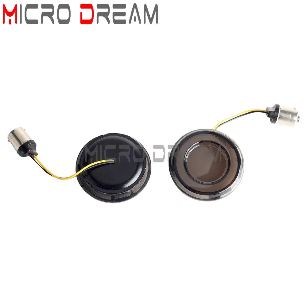 LED Turn Signal Amber Light Bullet Style 1156 1157 Brake Indicator For Harley Dyna Touring Street Glide Road King Sportster