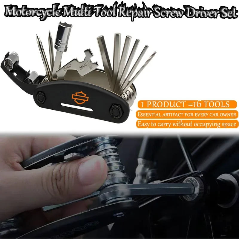 Moto Tool Screwdriver Set For Harley Davidson PA1250 Softail Sportster VRSC Touring X48 883 1200 Street Glide Tools Accessories