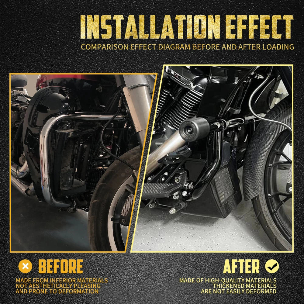 Motorcycle Engine Highway Guard Crash Bar Front Flat-Out Bar For Harley Touring 2014-Up Electra Street Road Glide Road King FLHR