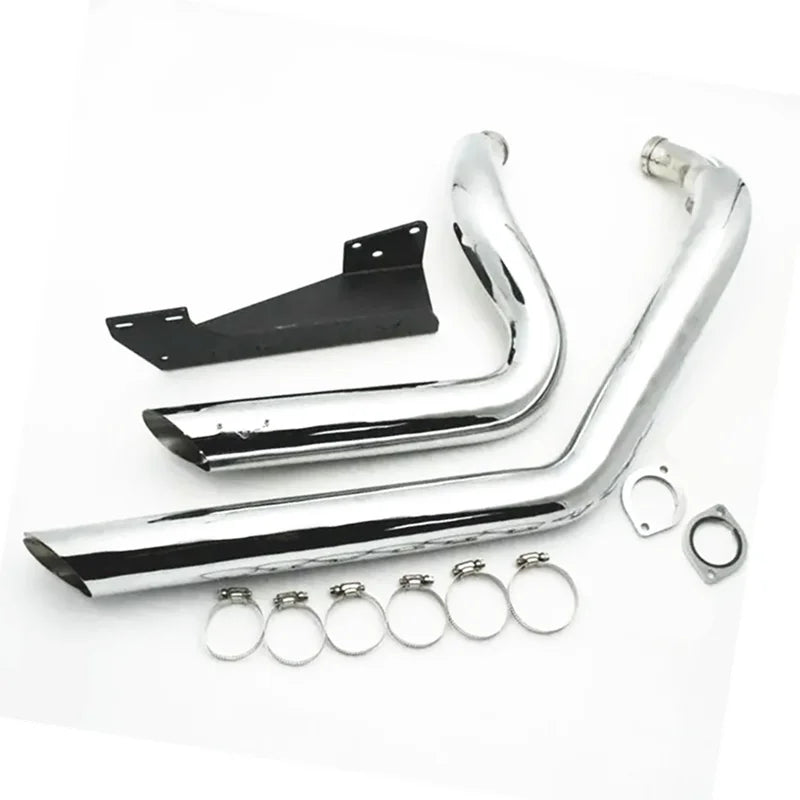 Black Chrome Motorcycle V-H Dual Exhaust System Muffler Exhaust Pipe For Harley Sportster XL1200 XL883 Iron XL 1200 883 X48 V72
