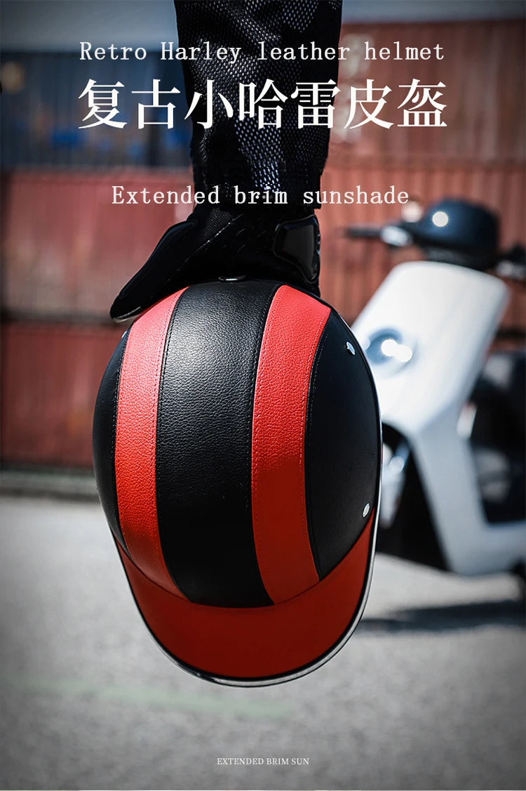Motorcycle Helmet Baseball Cap Men Wome Scooter Moto Electric Bicycle Scooter Accessory Half Face Helmet Anti-UV Safety Hard Hat