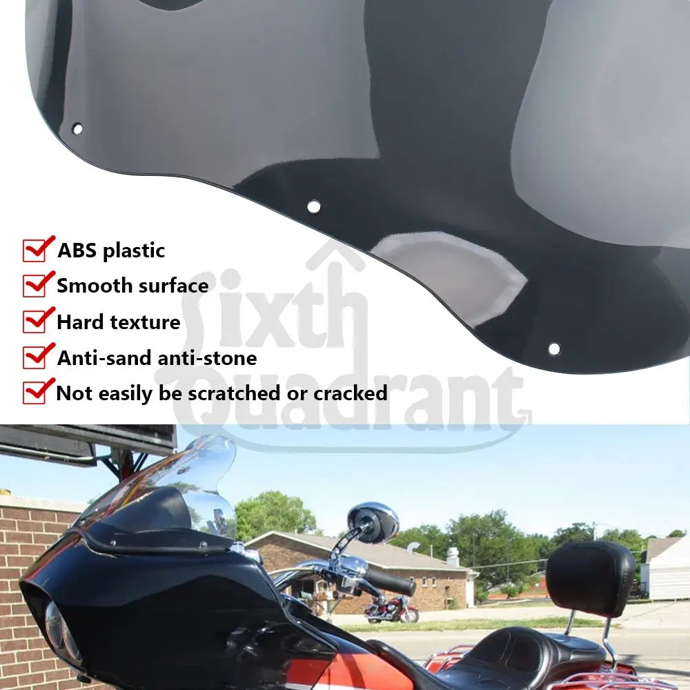 12.5"  Front Fairing Windshield For Harley Road Glide FLTRX FLTR/I CVO/SE 1998-2013 Motorcycle Wind Deflector Cowling Windscreen