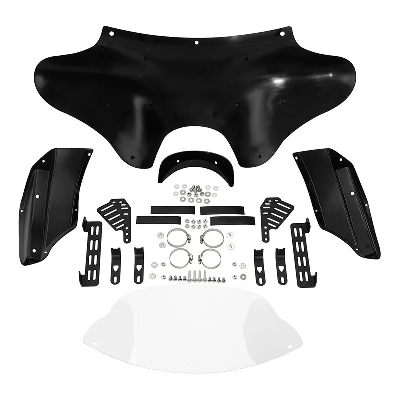 Batwing Fairing Windshield Hardware Kits For Harley Heritage Softail Fat Boy Dyna Touring Road King V Star XVS1100A XVS650A