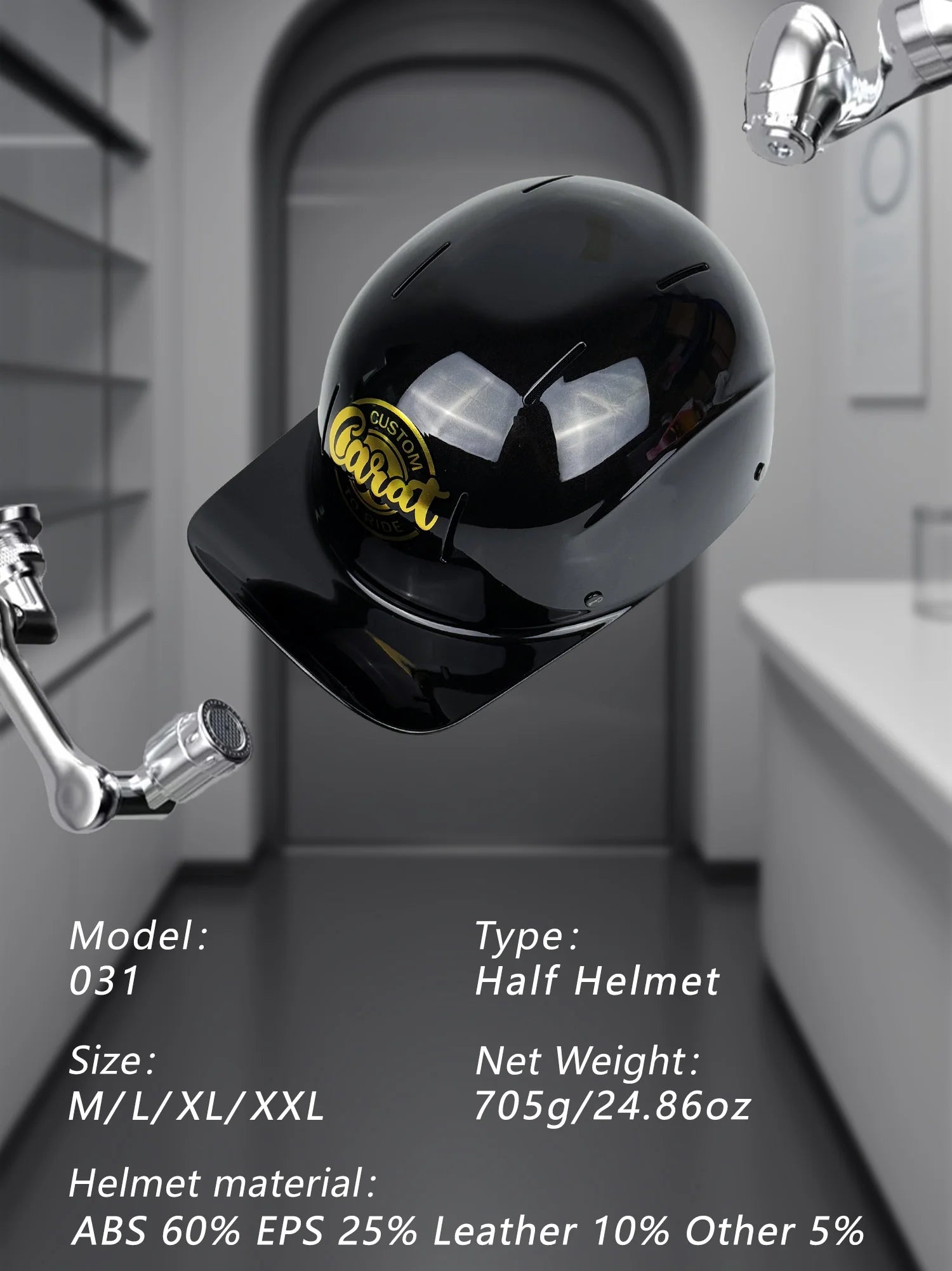 Motorcycle Half Helmet Baseball Cap Half Face Helmet Anti-UV Safety Hard Hat Helmet Motorcycle for Mens