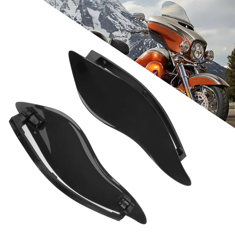 1 Pair Batwing Fairing Air Deflector Side Wing Windshield For Harley Touring Electra Street Tri Glide 2014 2015 2016-2019 2020