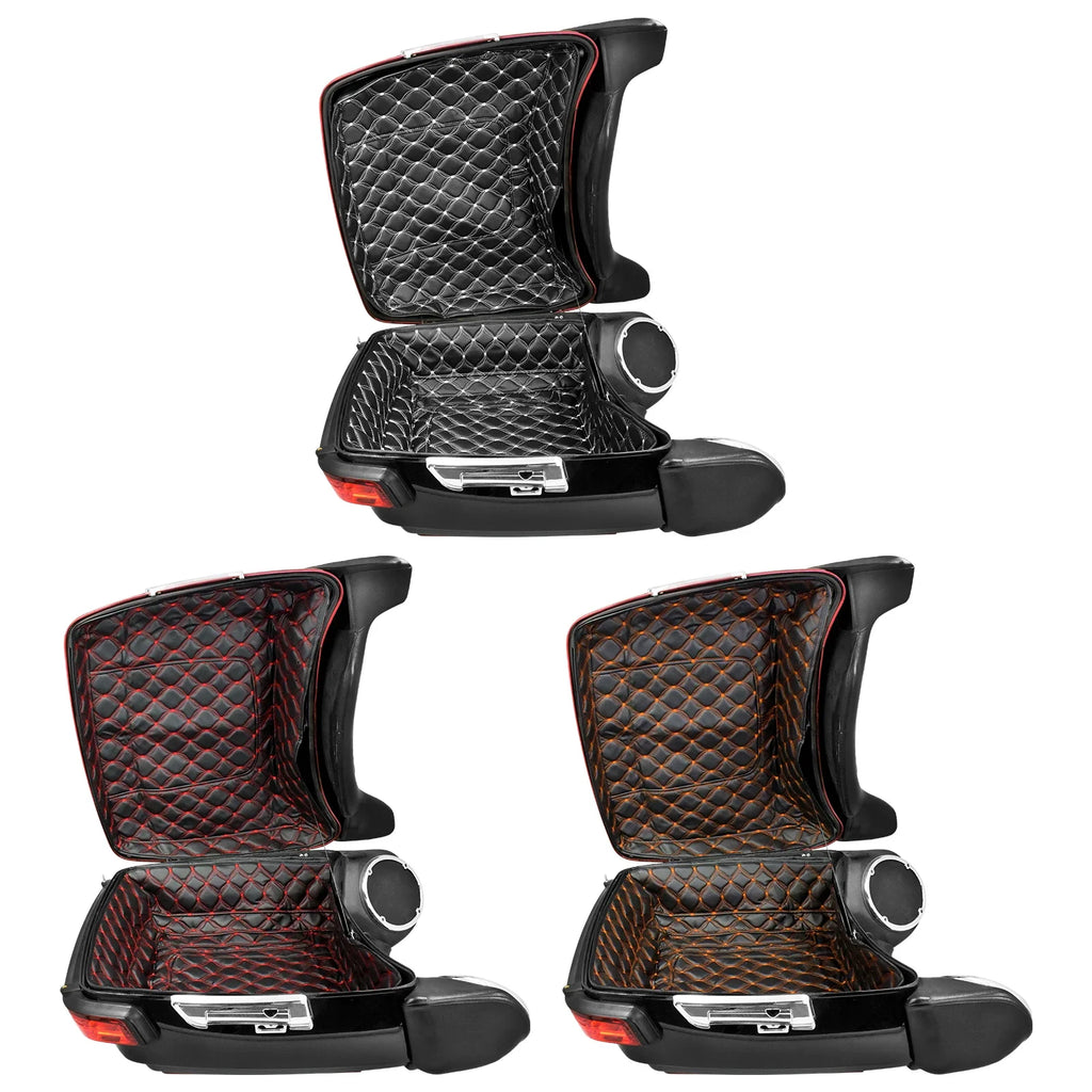 Motorcycle Tour Pak Trunk Carpet Inner Bag Liner Luggage Leather Bags Pad For Harley Touring Road Electra Glide FLHR FLHT 14-23
