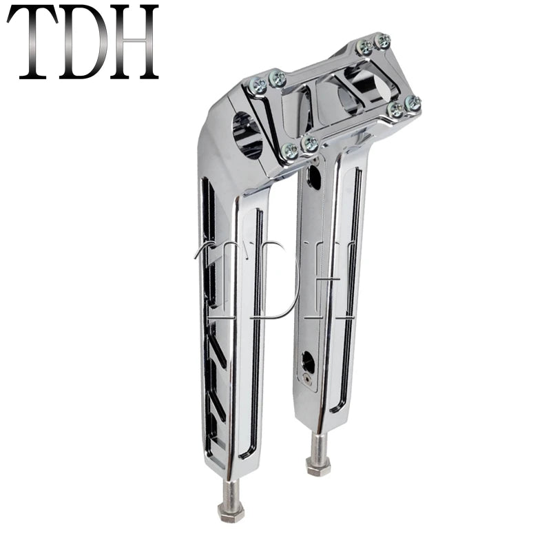 28mm Handlebar T-bar Bars 4"-14" Riser for Harley Sportster 1200 883 Softail Cafe Racer Street Bob FXBB Custom Chopper Bobber