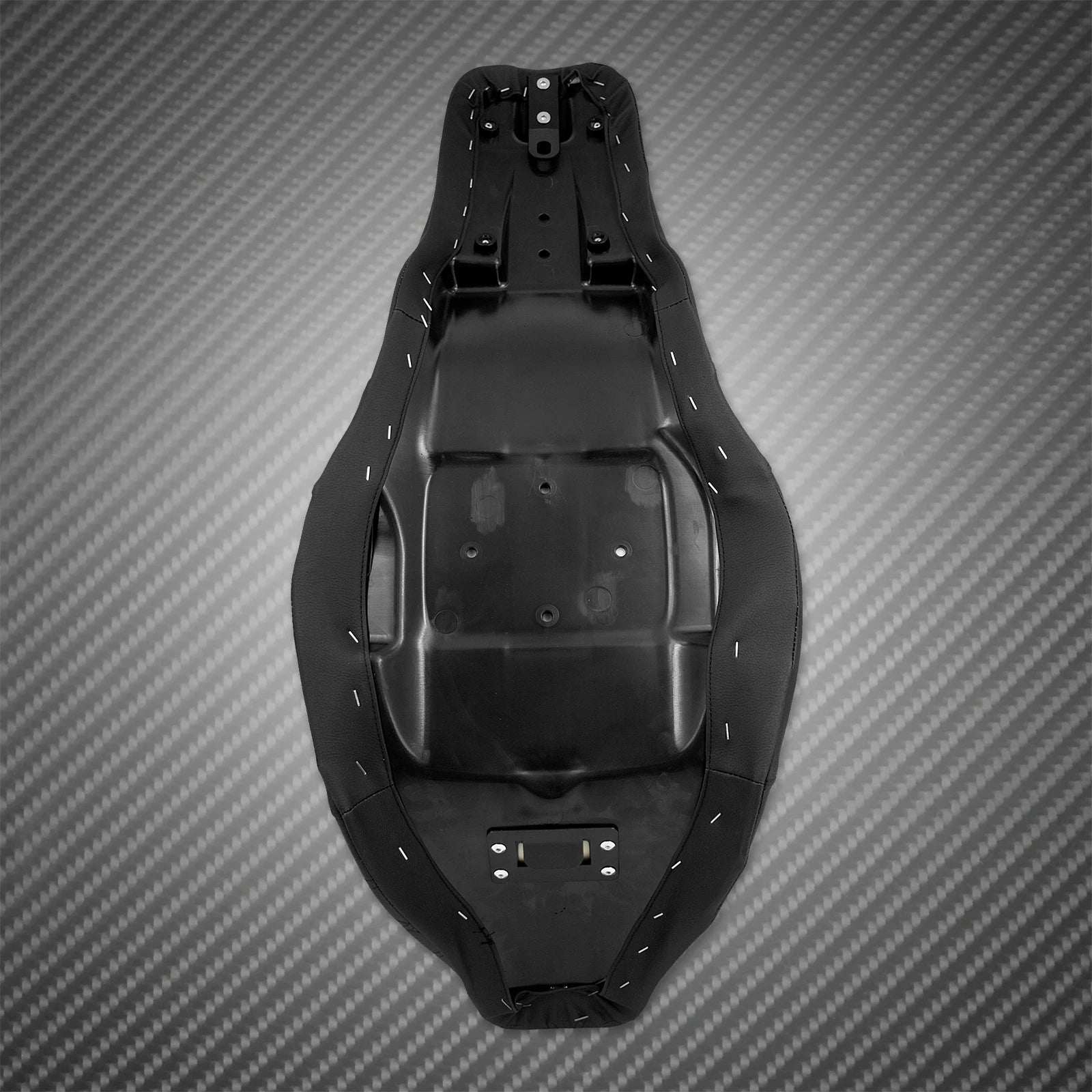 Motorcycle 2-Up Seat With Driver Backrest Cushions Lattice Stitch Front Rear Seat For Harley Touring Electra Glide FLHR 2009-23