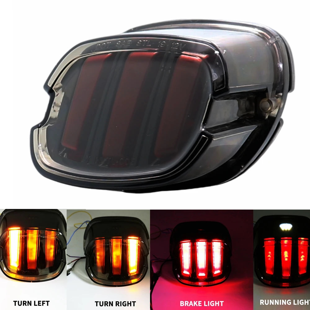 Tail Rear Light LED Lamp Taillight With DRL Brake Stop Light For Harley Sportster Softail Dyna Lay Down Super Glide