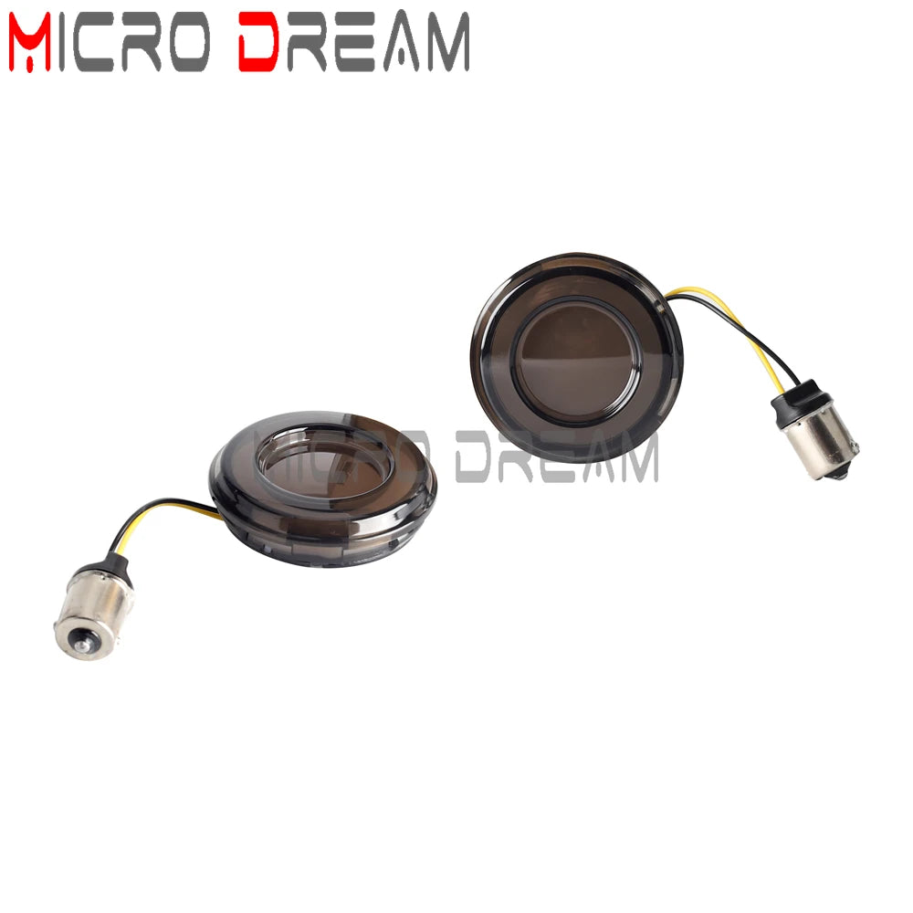 LED Turn Signal Amber Light Bullet Style 1156 1157 Brake Indicator For Harley Dyna Touring Street Glide Road King Sportster