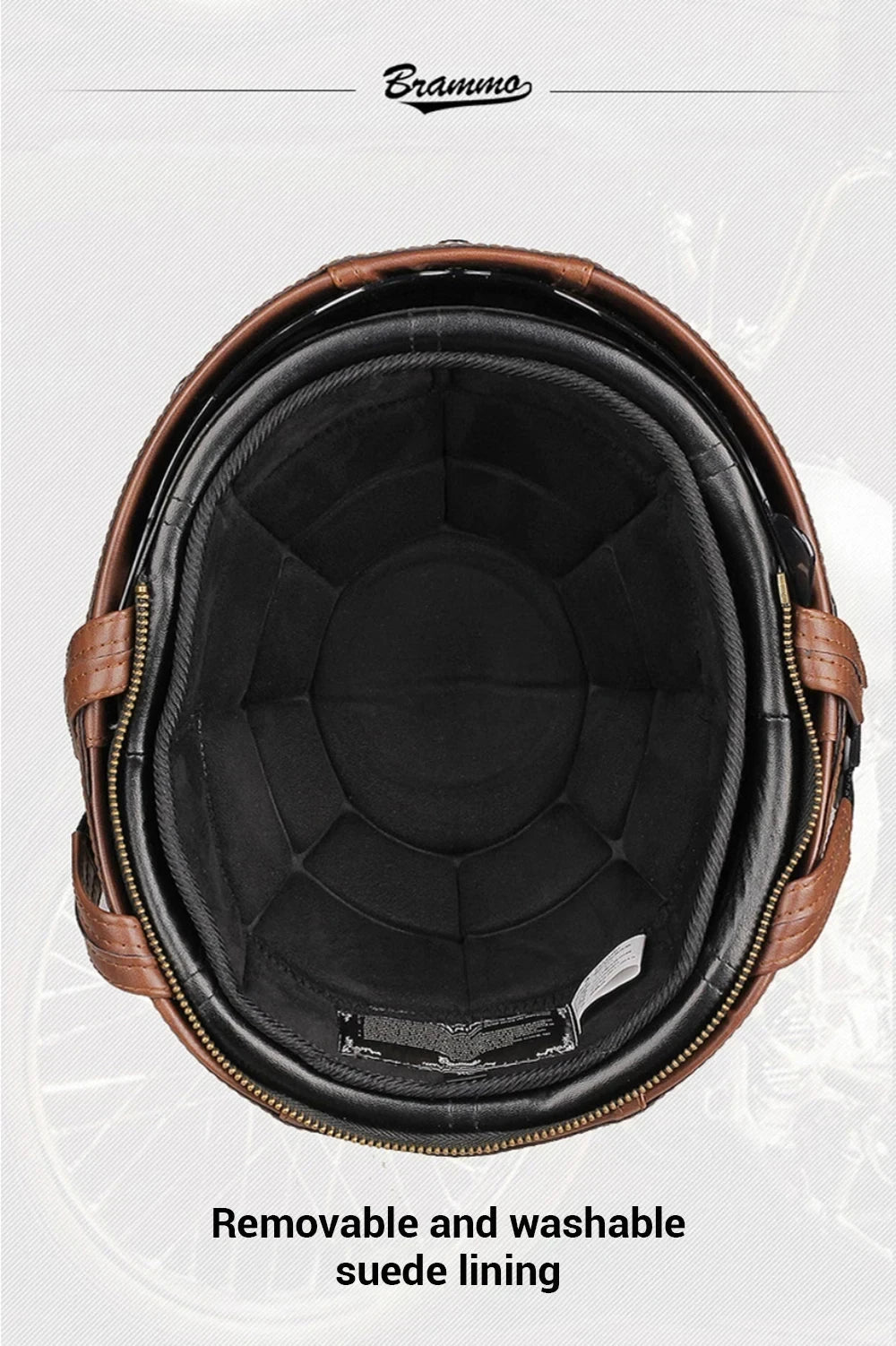 Motorcycle Helmet Retro PU Four Fashion Helmet Ride Half Scooter Helmet Motorcycle For Men And Women