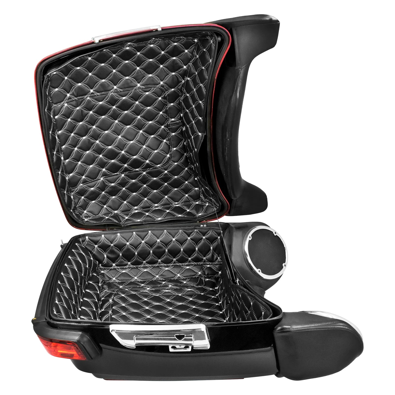 Motorcycle Tour Pak Trunk Carpet Inner Bag Liner Luggage Leather Bags Pad For Harley Touring Road Electra Glide FLHR FLHT 14-23