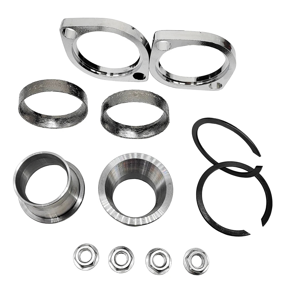 Exhaust Port Torque Cone Flange Kit Compatible for Harley Big Twin Models Sportster 883 1200