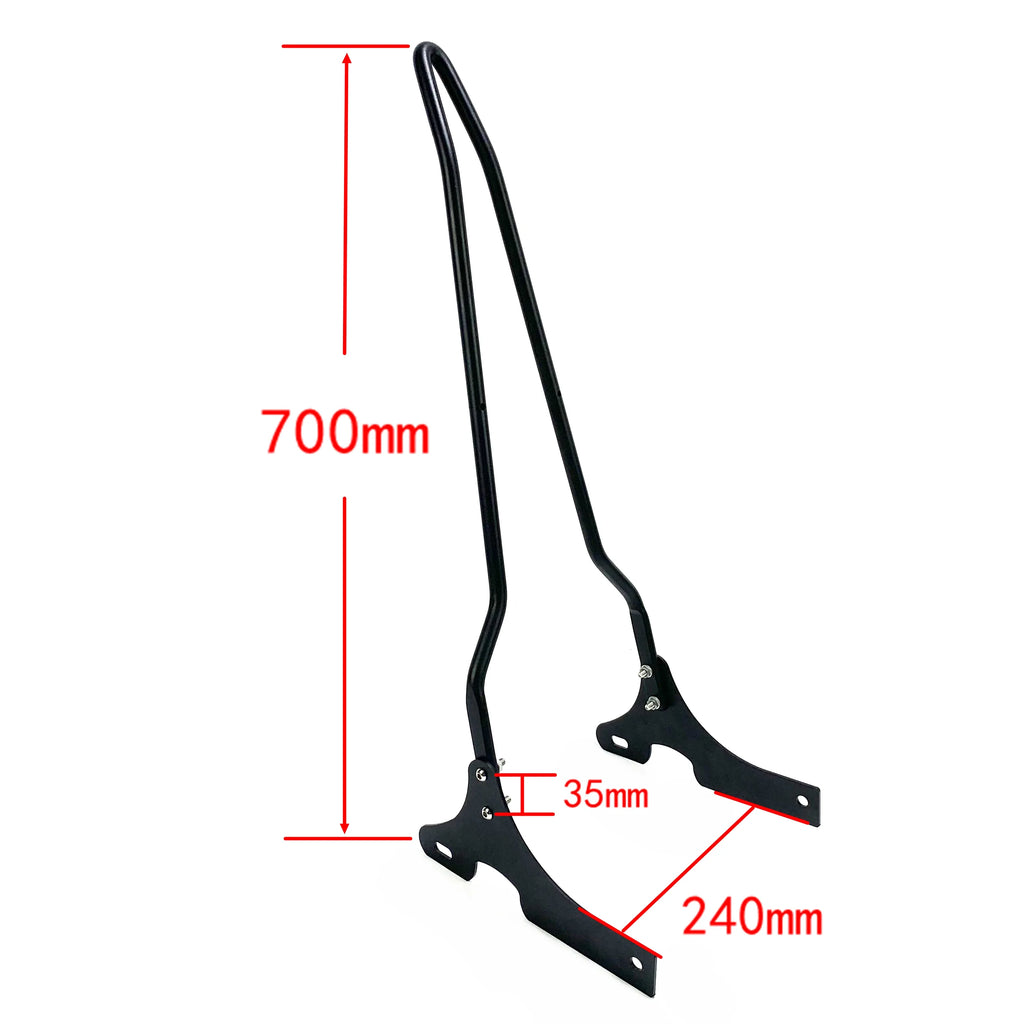 Motorcycle Sissy Bar Backrest Detachables Integrated Upright Passenger For Harley Sportster XL883 XL1200 X48 V72 2003-2023 883